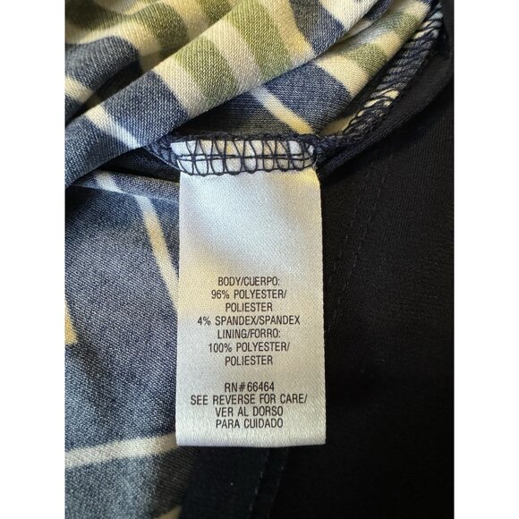 Sandra Darren Shift Dress Women Size 12 Stretch Midi Modest Wedding Guest Career - Picture 9 of 12